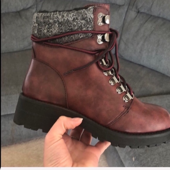 MIA Maylynn wine boots. 
Warm faux - Picture 4 of 6